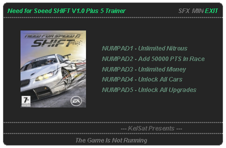 NFS Shift Trainer Pack [9 Adet Trainer][Link Güncel]