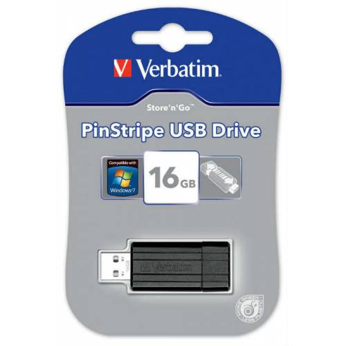 Verbatim 16 GB PinStripe USB2.0 Bellek 15TL