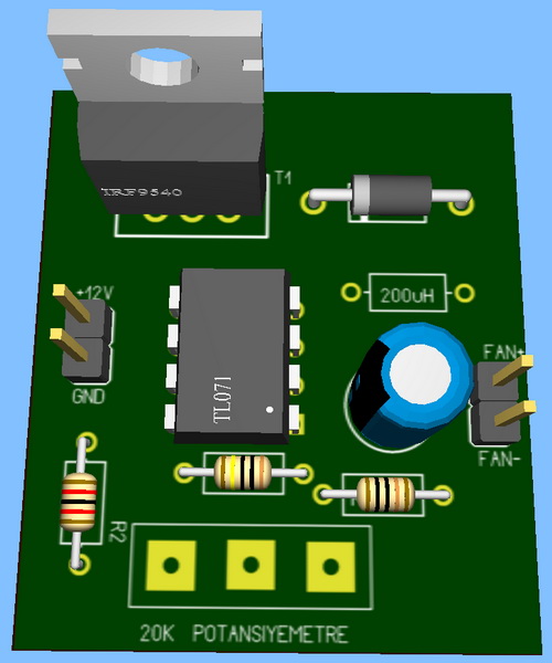  3 pinli fanlar için fan controller yapımı