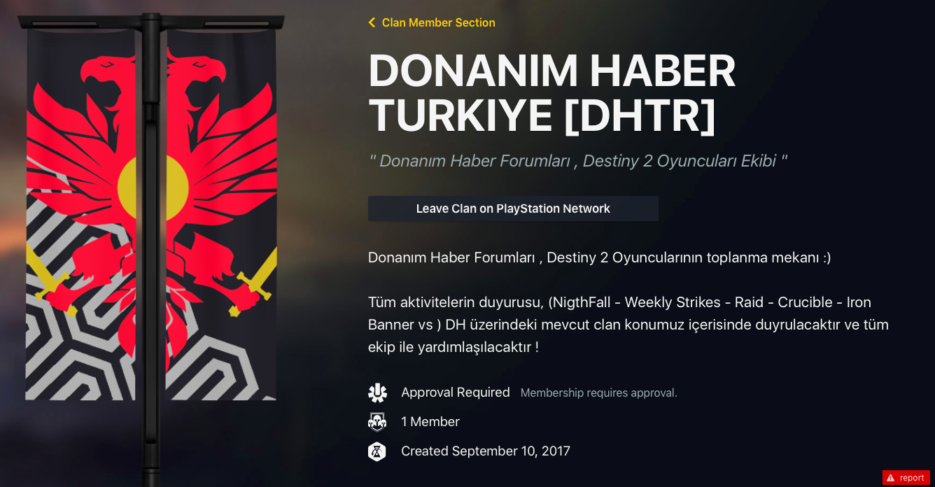 DESTINY 2 '' CLAN '' DONANIMHABER TURKIYE
