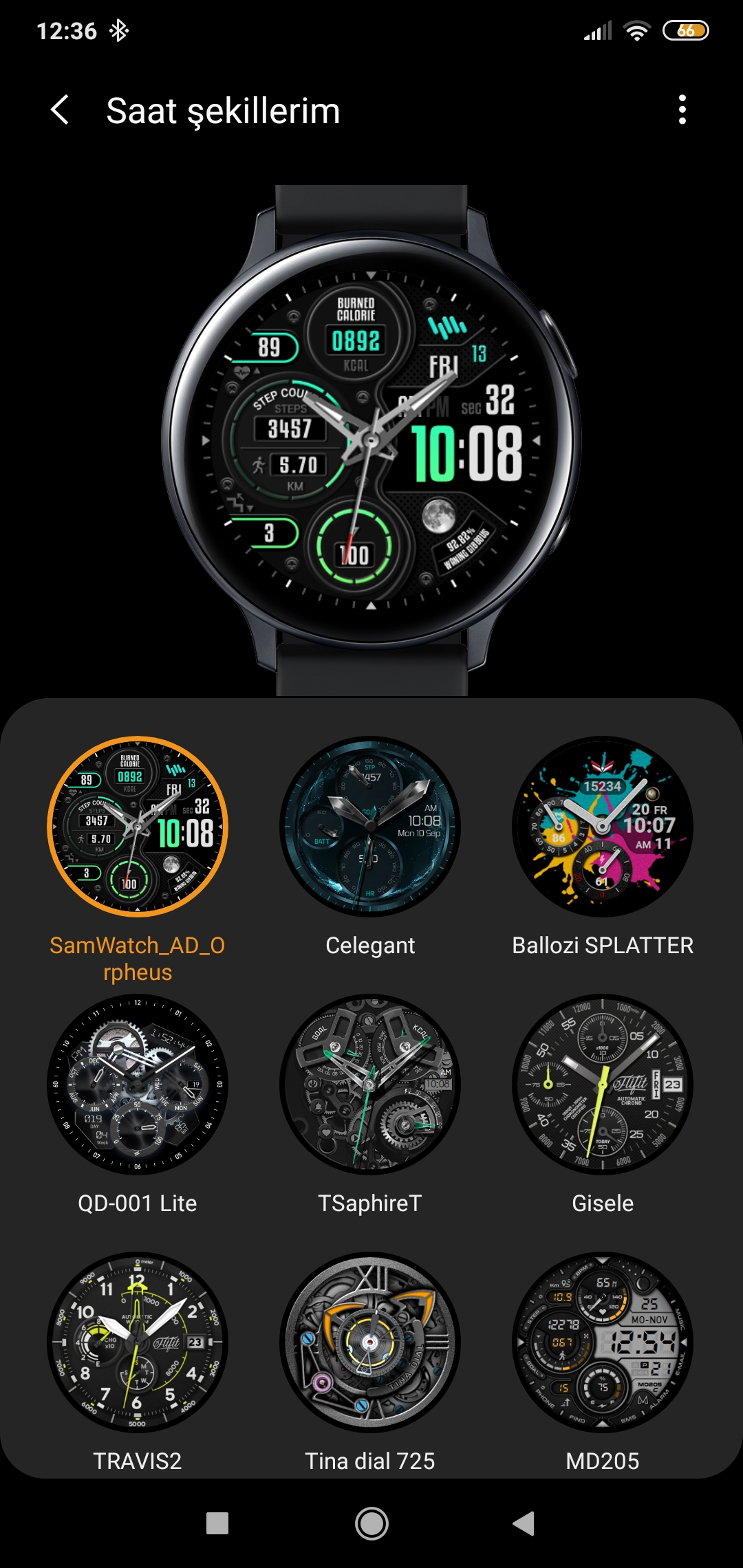 Samsung Galaxy Watch Arayüz Paylaşımı