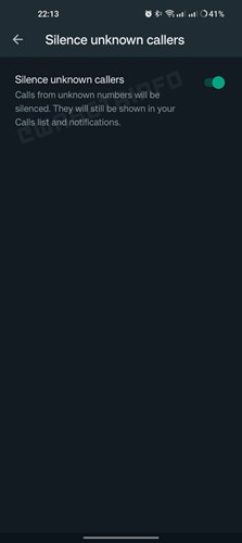 WhatsApp, bilinmeyen numaralardan gelen aramaları sessize almanızı sağlayacak