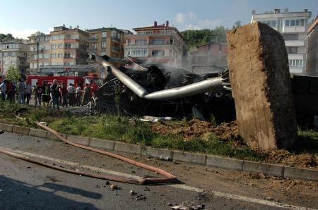  Giresun'da trafik kazası... Yolcu otobüsünde 10 kişi yanarak can verdi