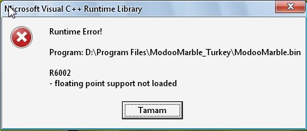  Microsoft Visual C++ Runtime Library Hatası (Acil Yardım!!)