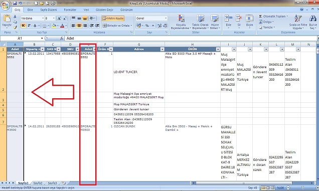  İYİ DERECEDE EXCEL BİLEN BİR ARKADAŞ BANA YARDIMCI OLABİLİR Mİ? LÜTFEN.