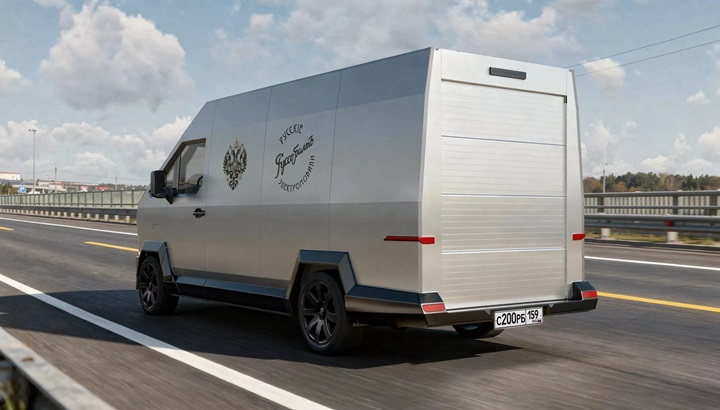 Ruslar, Tesla Cybertruck benzeri elektrikli panelvan geliştirdi: Seri üretime girecek