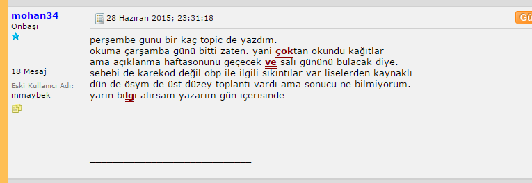  23.00'da açıklanacak