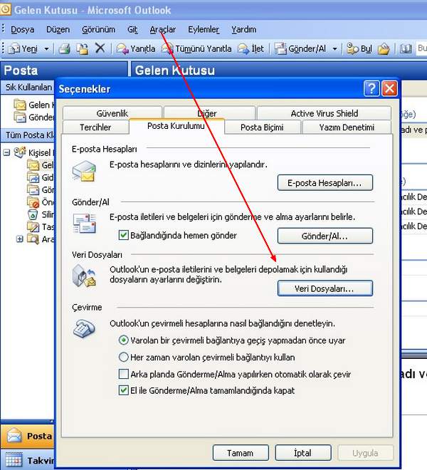  Outlook yedeği nasıl alınır