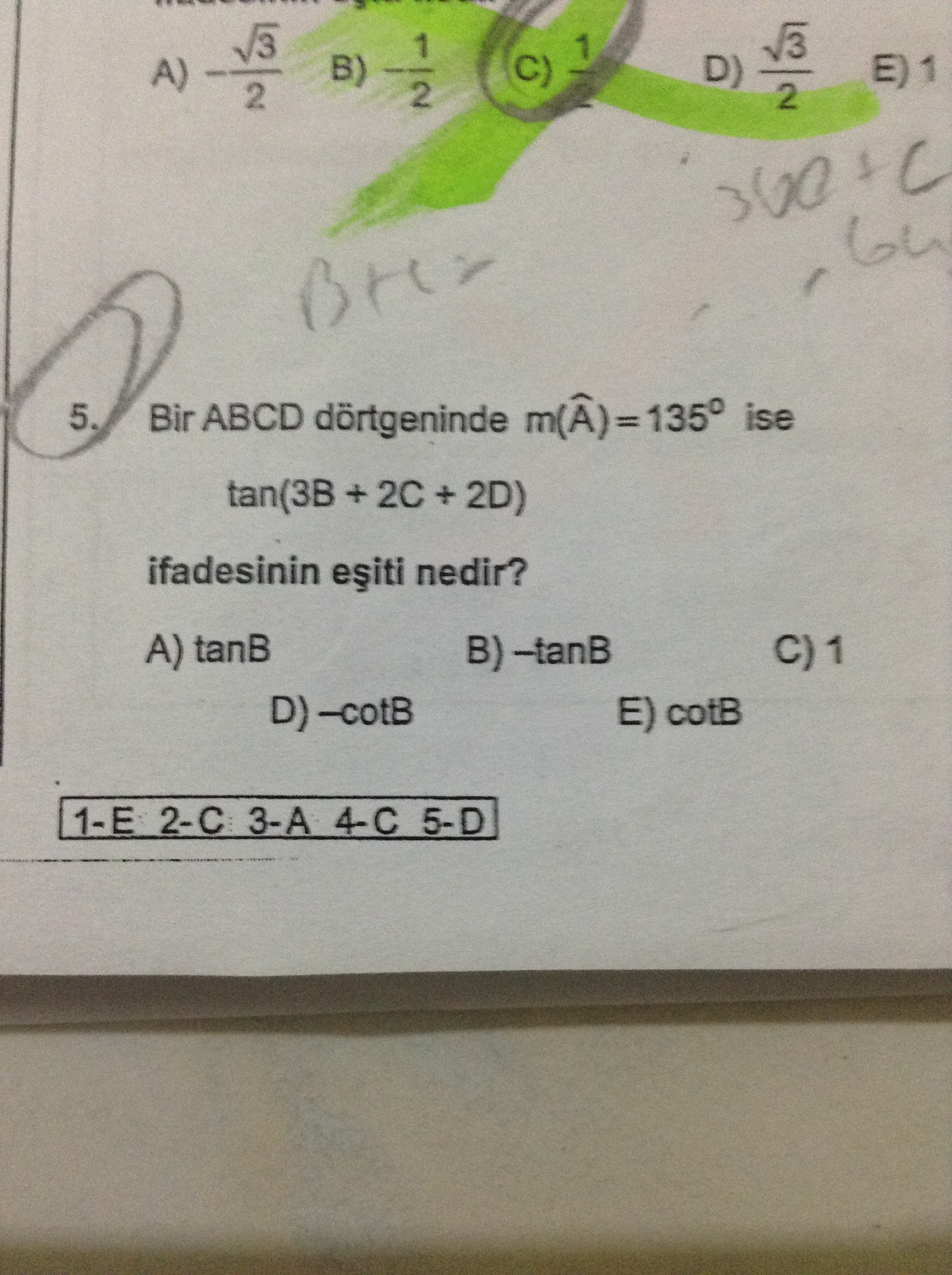  Yapamadığım trigo soruları ( zor değil )