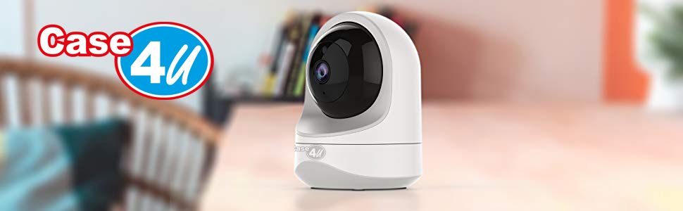 Case 4U Akıllı Güvenlik Kamerası 360 Dönebilen Kızılötesi Gece Görüşlü IP Kamera HD 1080p-HB 149 TL