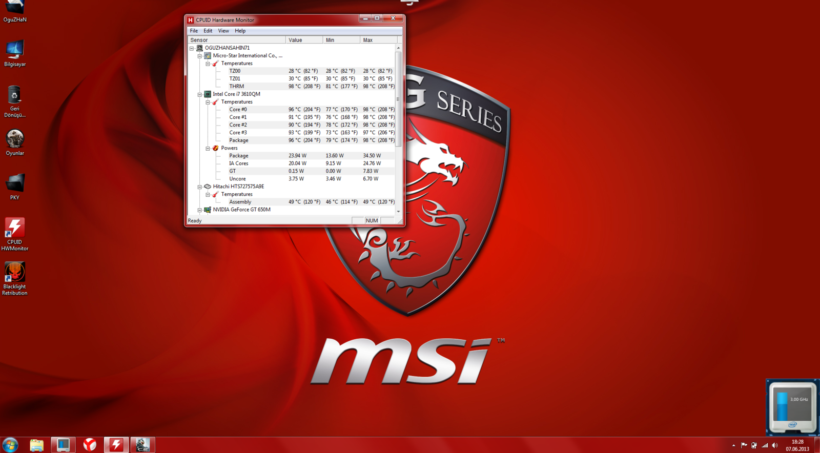  Msi GE60 Acil SIcaklık SOrunu (GÜNCEL VE MERT Kardeşim sayesinde çözüldÜ...