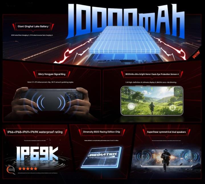 Bataryada sınırları aşan Honor Win Turbo tanıtıldı