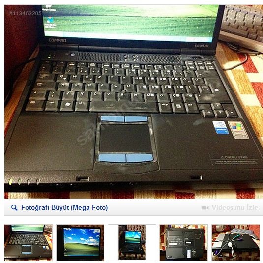  COMPAQ EVO 620 NOTEBOOK - BUGÜN 150TL