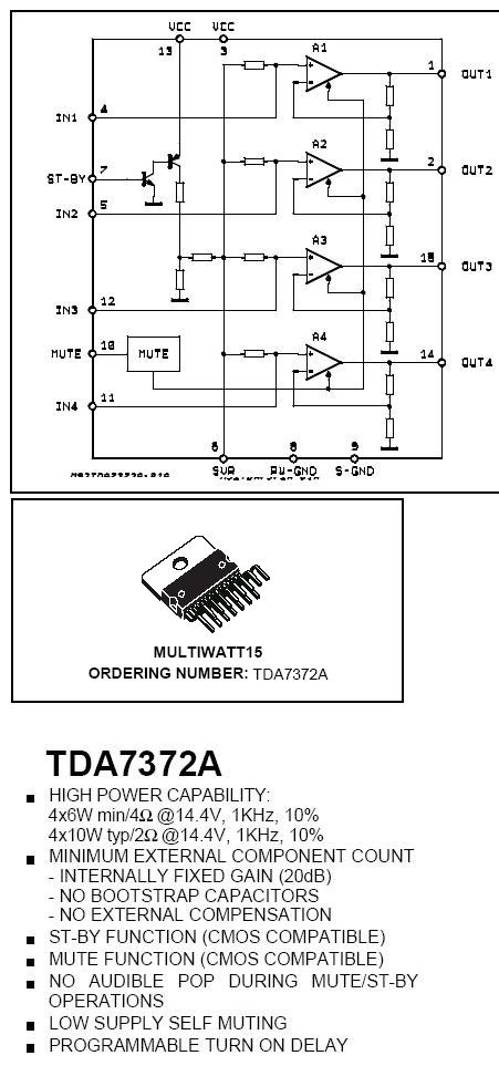  TDA7372A hakkında yardım ...