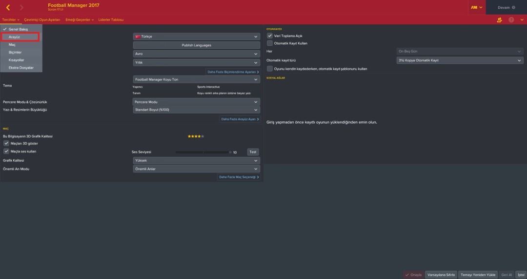  FM 17 Oyuncu Ozellikleri Renk Degisimi