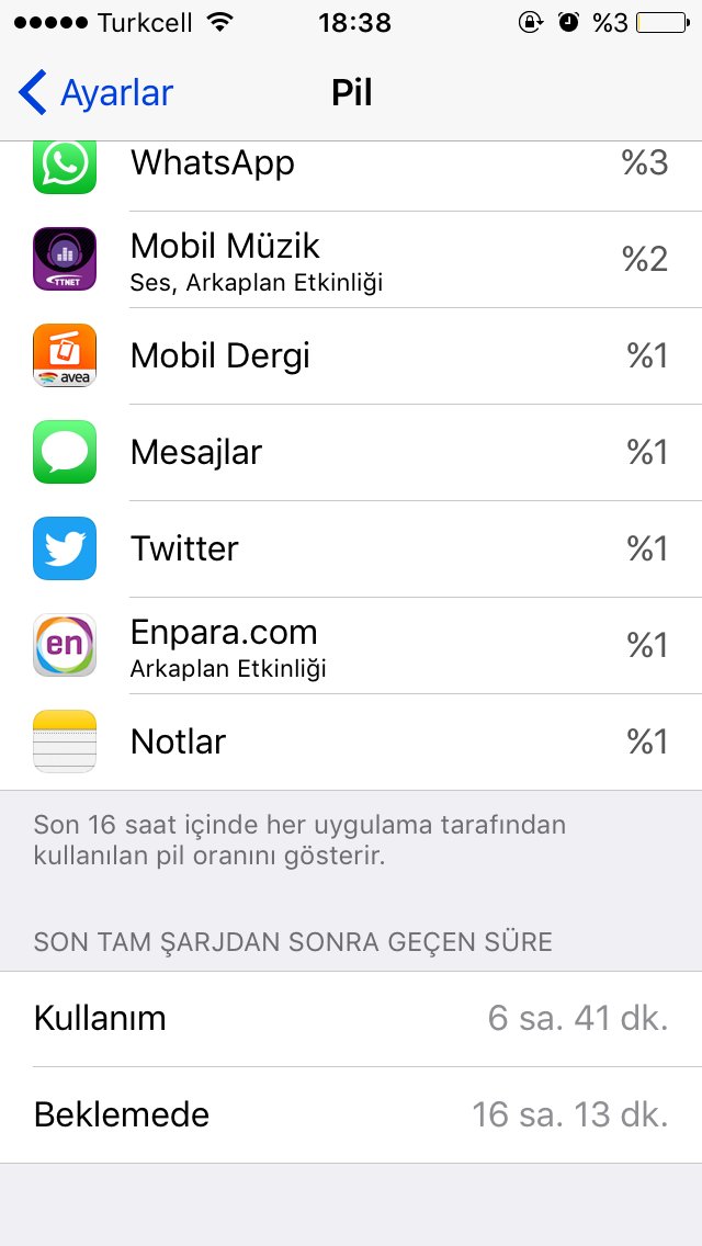  iOS 9 5s pil durumu