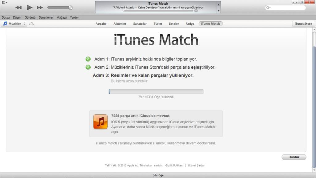  iTunes Match Kullananlar (Ana Konu)