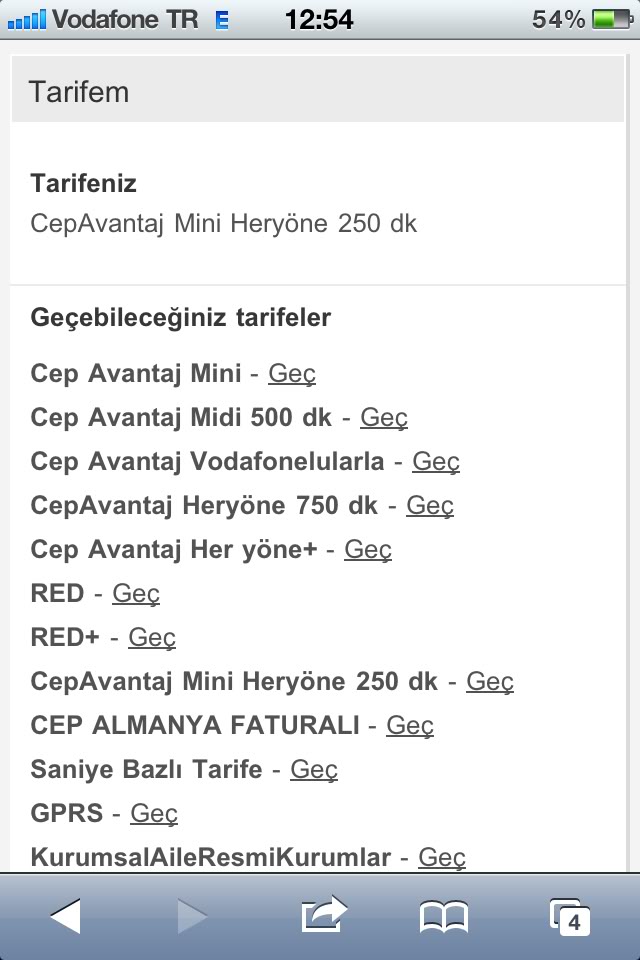  Vodafone Self Servis Hizmetleri Yenilendi.