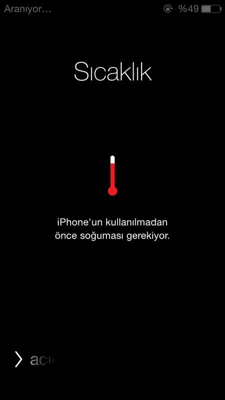  iphone sıcaktan açılmadı (: