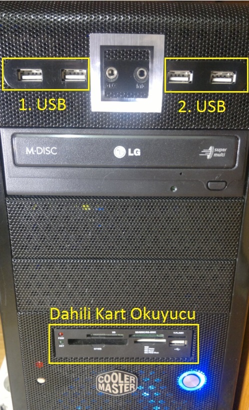  Anakart üzerindeki dahili usb portlar yetersiz olursa!