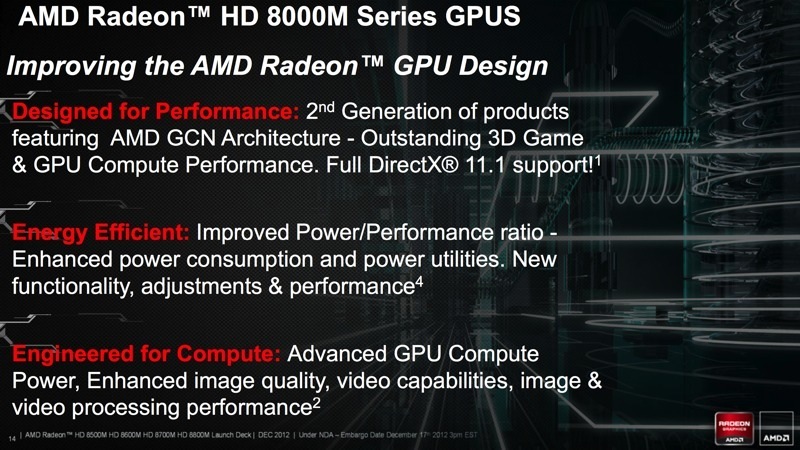  AMD tarafından onaylandı: Yeni nesil konsollardan birisi  AMD HD 8000M'i kullanıyor.