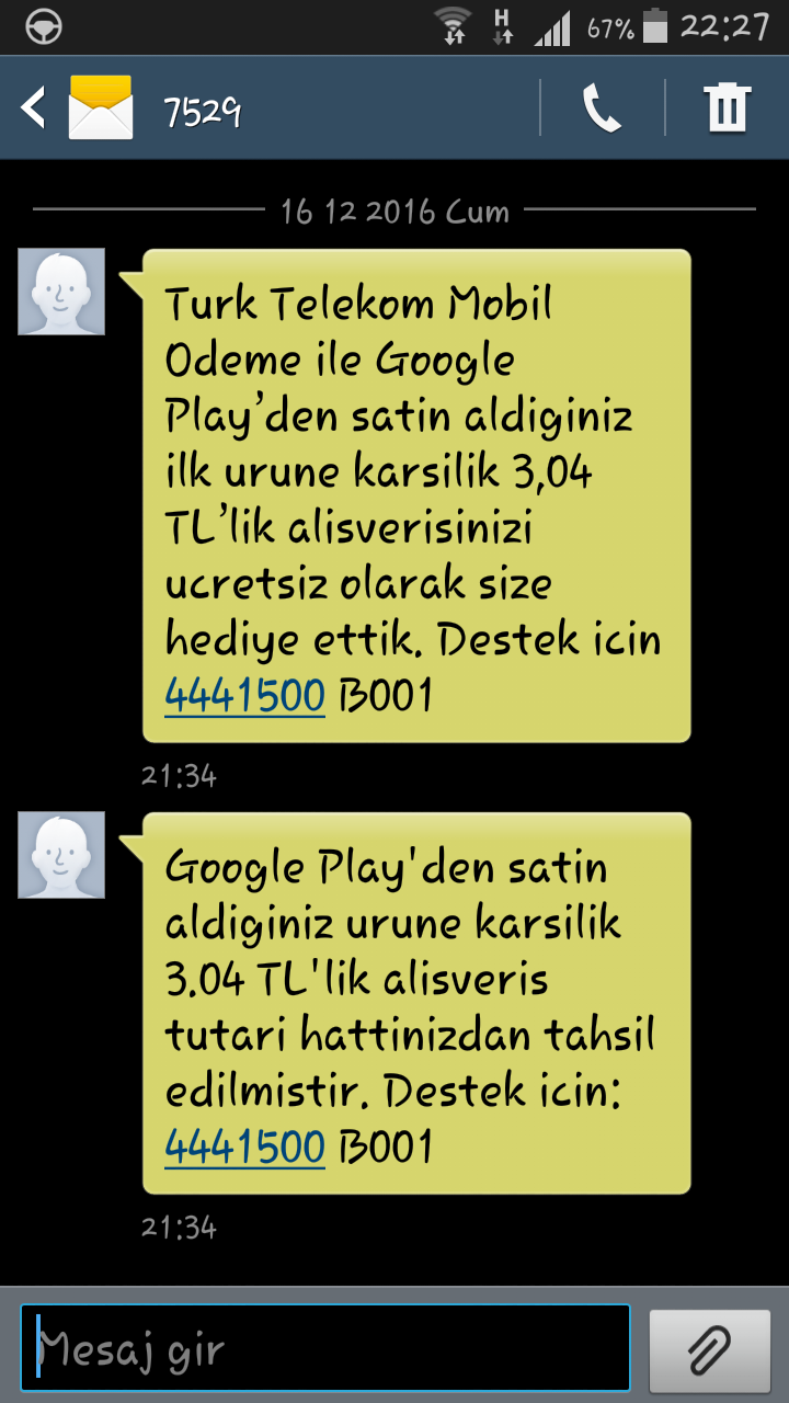 google play 10 tl hediye turk telekom