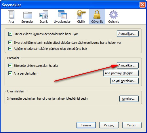  Firefox şifre hatırlama
