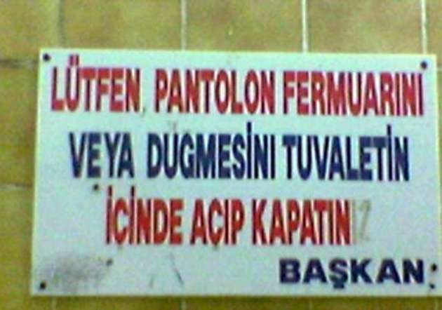  Tuvalet Yazıları