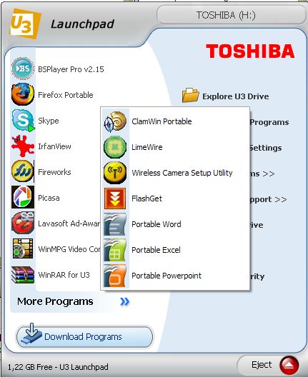  İstediğiniz Tüm Programları U3 de Kullanın