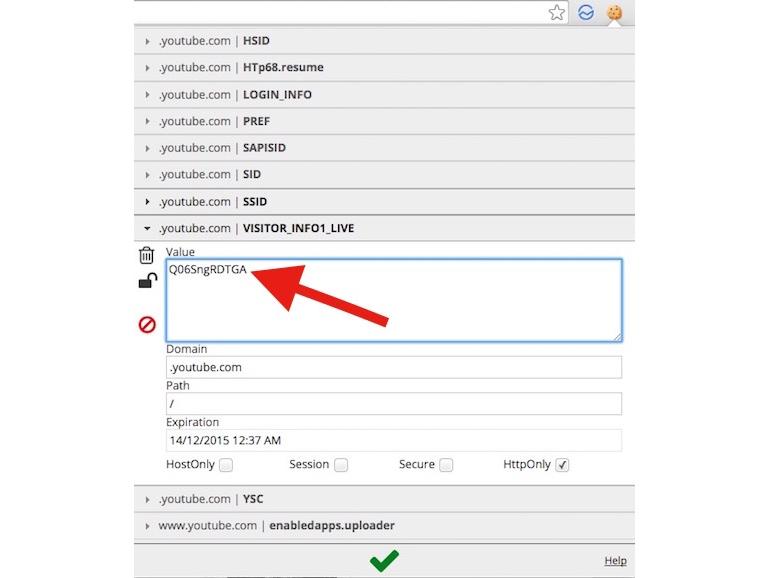 Youtube domains. Visitor_info1_Live. EDITTHISCOOKIE.