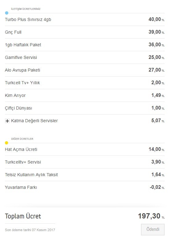 TURKCELL EL İNSAF DEDİRTECEK İBRETLİK FATURALAR