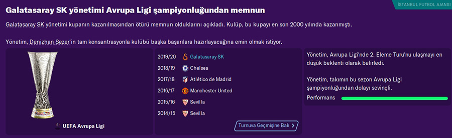 FM20 | DS | Galatasaray | Kariyer Sonu | 5 Sezon'da 15 Kupa - Avrupa'da 3 Büyük Final