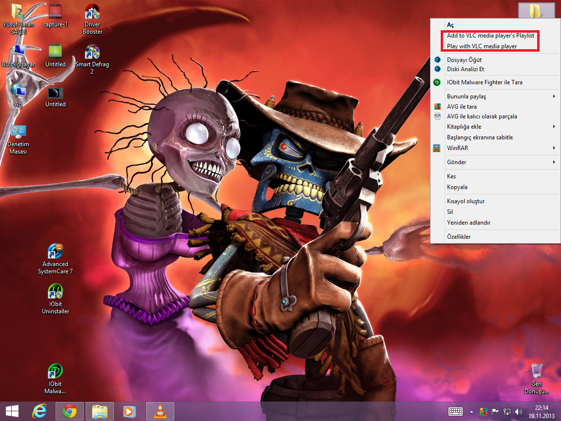  Windows 8.1 Sağ Tık Menüsü Düzenleme
