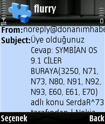  S60 V3 OS 9.1'SADECE'Program Alanı (___)