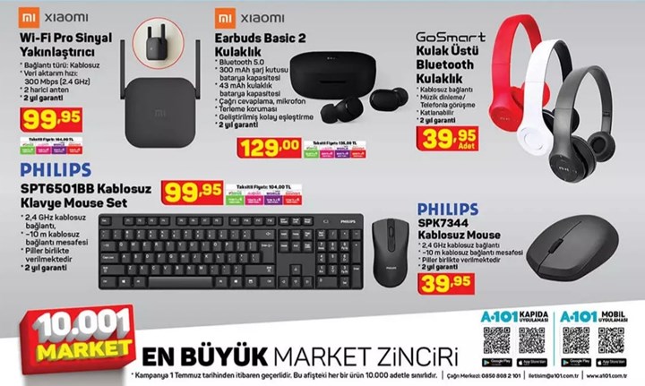 Haftaya A101 marketlerde çevre birimleri ve Igloo ürünleri var