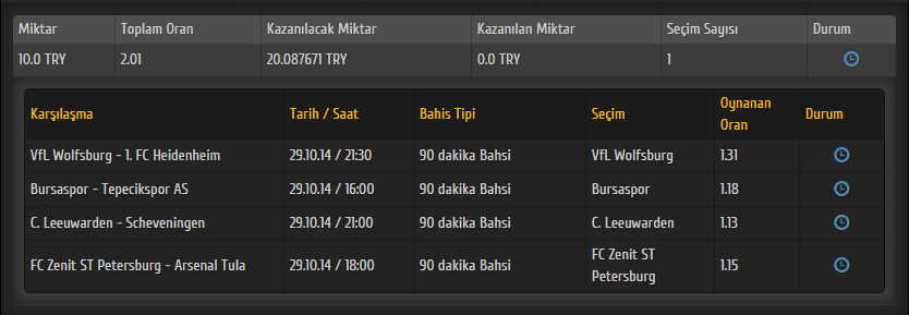  %10 İLERLEME YÖNTEMİ - KASA DENEMESİ