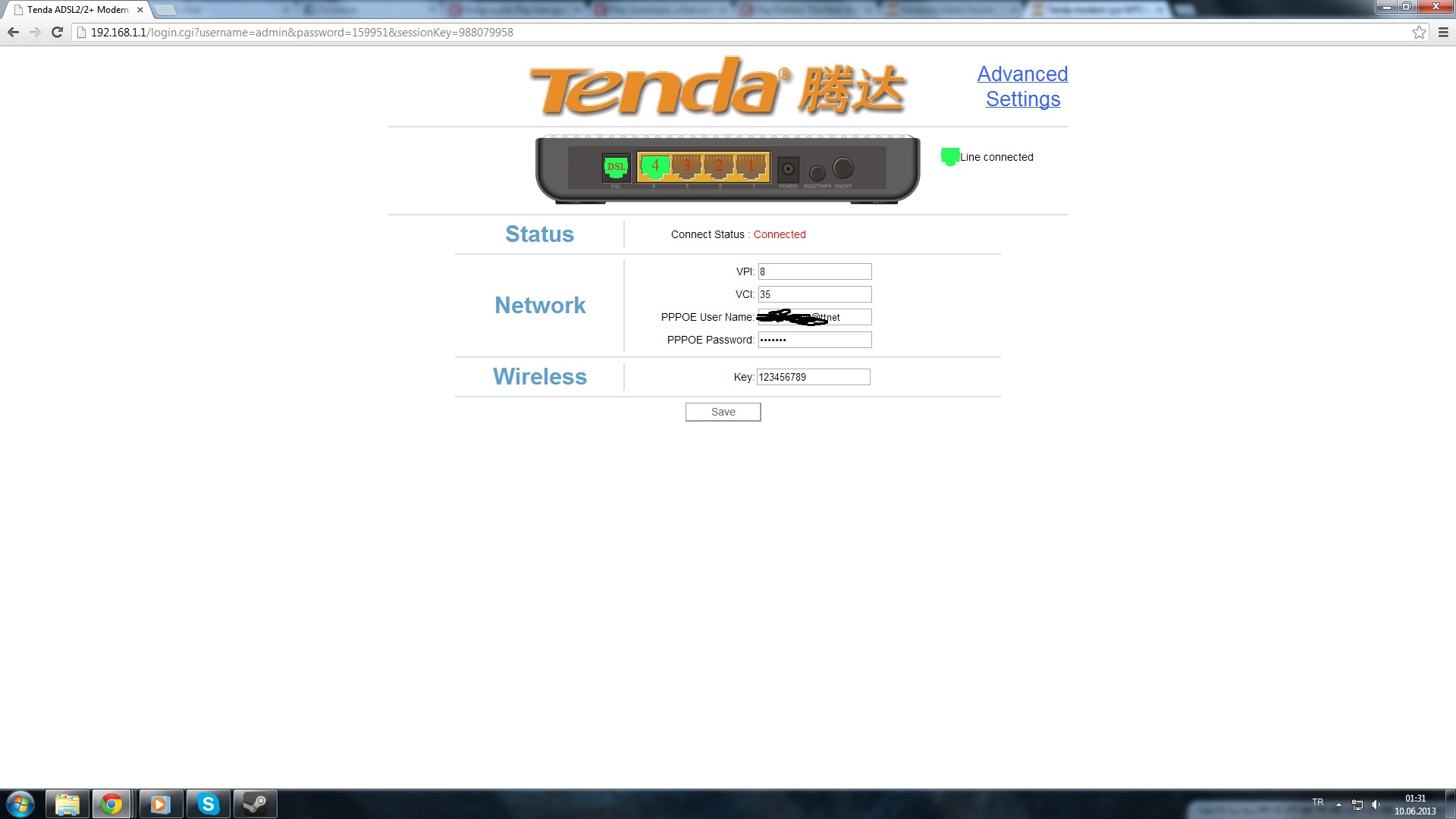  Tenda modem için MTU ayarı yapabilen iletişime geçsin.