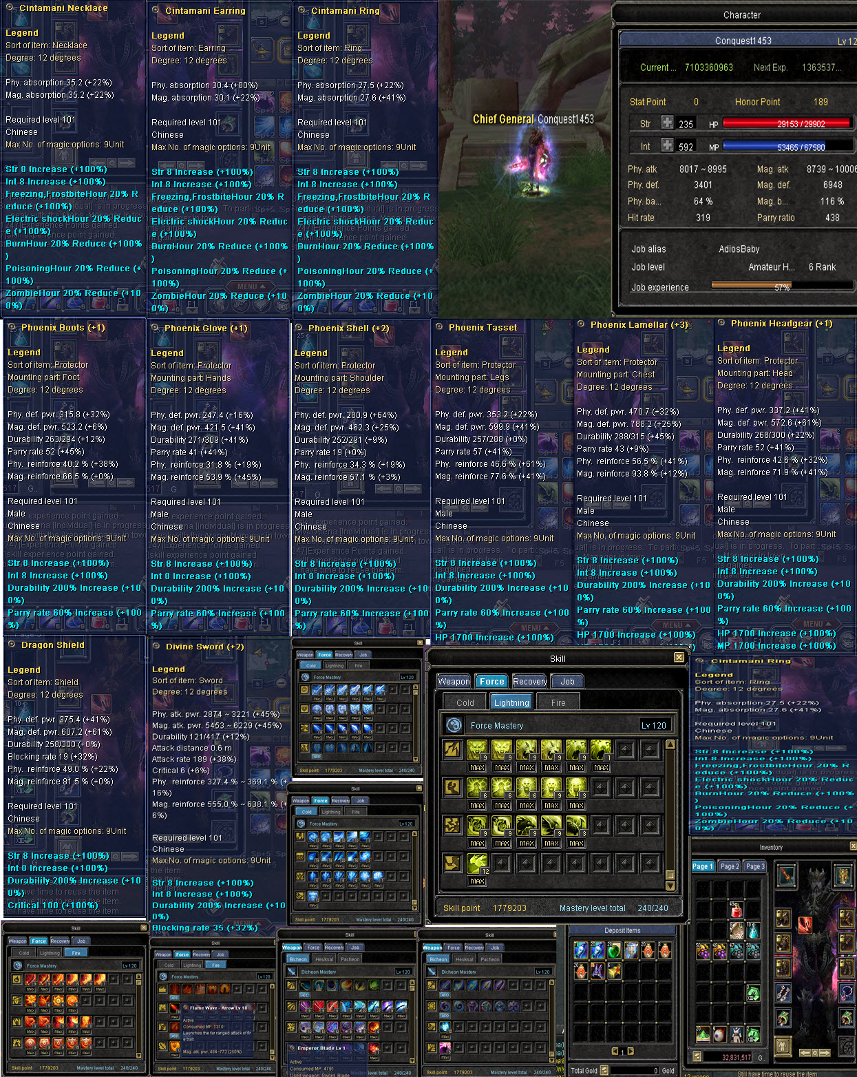  SATILDI // Server Reticulum // 120 LVL Sword Nuker // Conquest1453