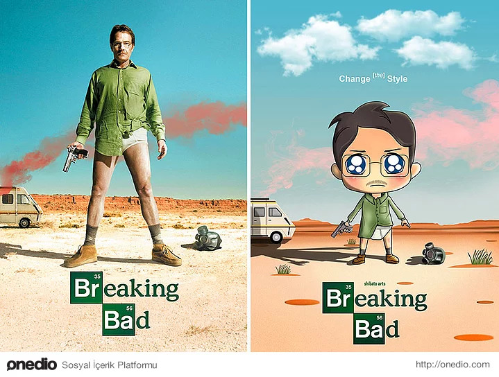  Popüler Diziler Çizgi Film olsaydı Nasıl Görünürlerdi?