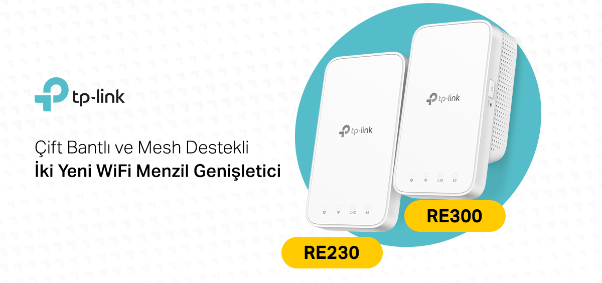 TP-Link’ten Çift Bantlı, Mesh Destekli İki Yeni WiFi Menzil Genişletici