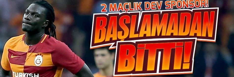 Avrupa maçlarında sponsor olan dev şirketin anlaşması sadece 2 maç sürdü.