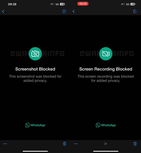 WhatsApp, bir kez görüntüle seçeneğinde ekran görüntüsü almayı engelleyebilir