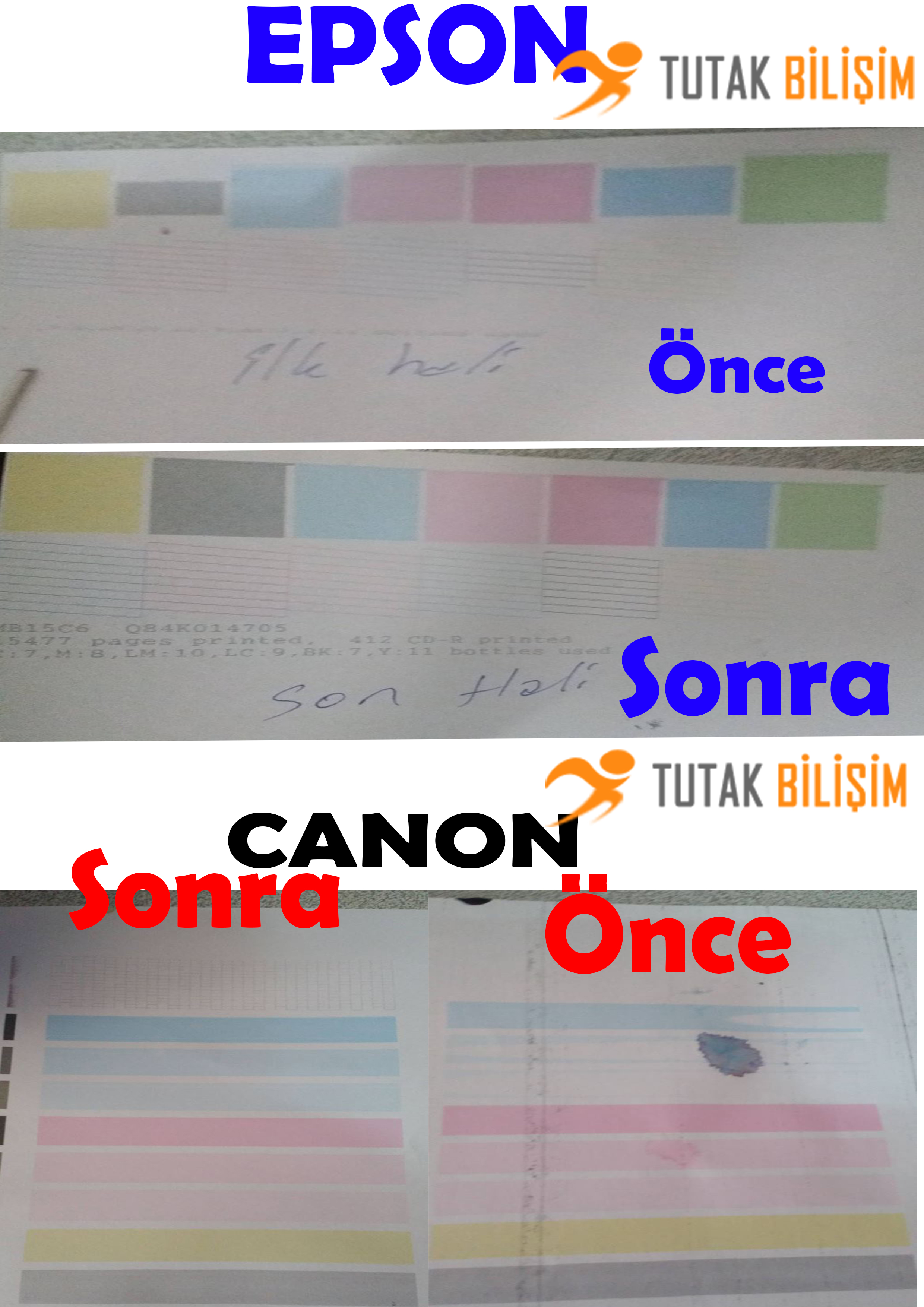  Canon ve Epson Tüm soruları Yanıtlıyorum. !