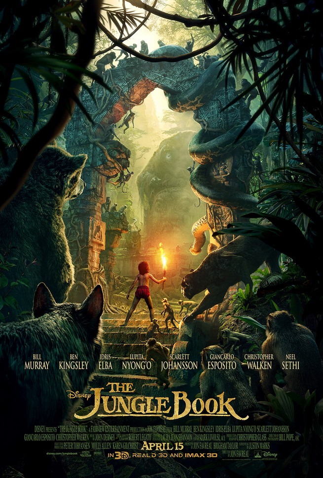  Dısney' The Jungle Book (2016)  Scarlett Johansson, Bill Murray Movie