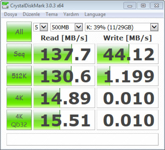  FLASH DISK TEST BAŞLIĞI!!!