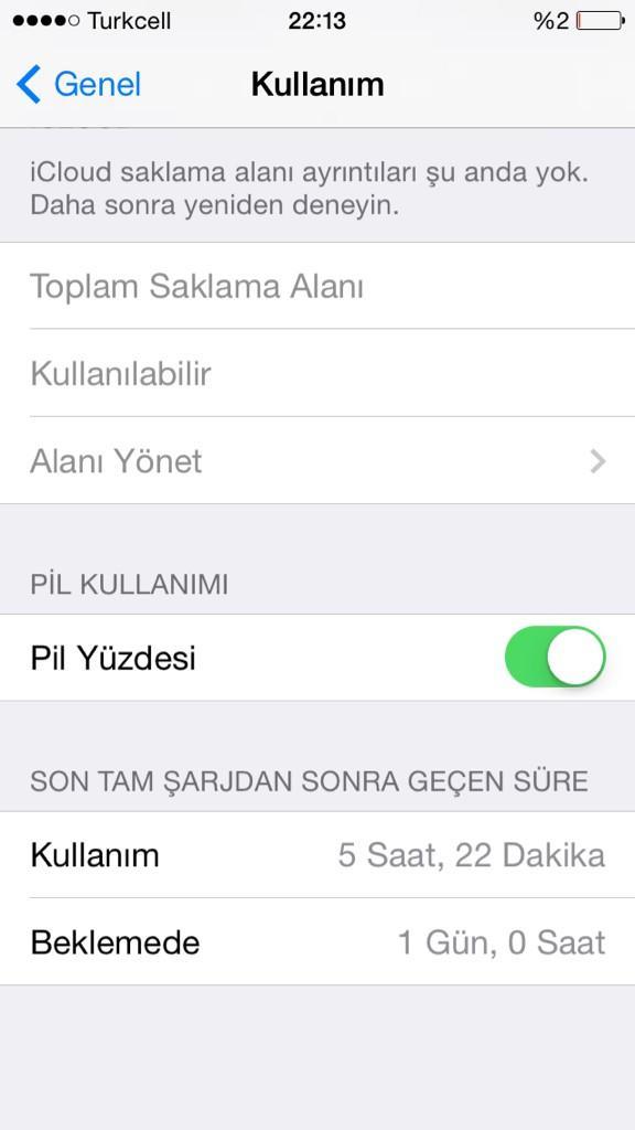  iphone 5 Batarya ömrü