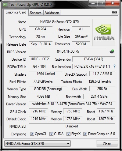 EVGA GeForce GTX 970 FTW ACX 2.0 İncelemesi [ 36 Adet Oyun Testi ]