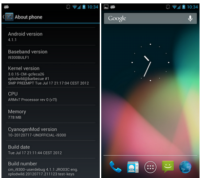  FXP : free Xperia project Cyanogen 7/9/10 ROM Bootloaderi Açık cihazlar için