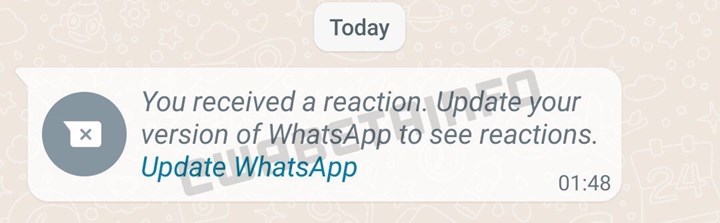 WhatsApp mesajlarına emoji kullanarak tepki verilebilecek