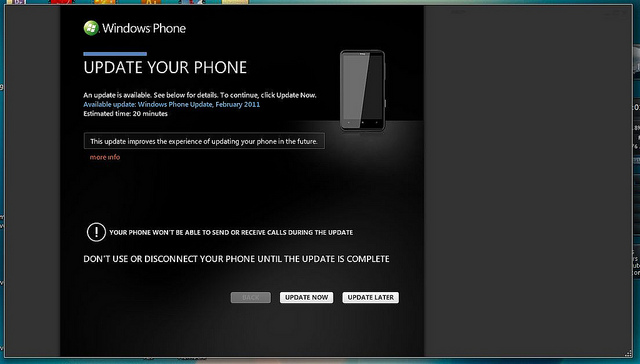  Windows Phone 7 Türkiyede güncellendi